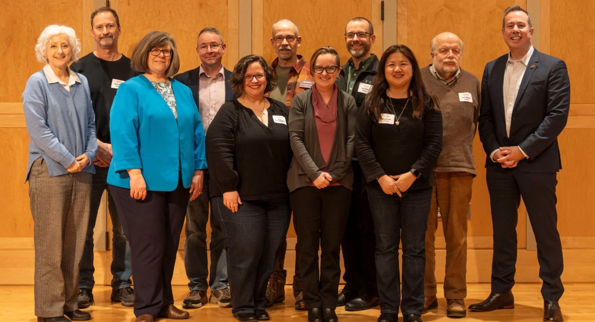 Group of participants from the Book Recognition Event at Central Michigan University.