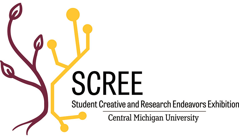 A maroon sprout next to a gold data connector with the words 