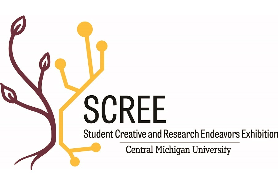 Logo for the Student Creative & Research Endeavors Exhibition SCREE