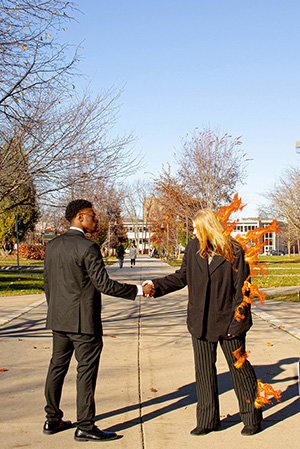 FALL 2023 BAA exhibition poster entitled Diverse Duo