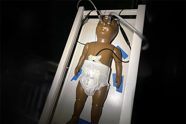 thermal manikin testing a diaper made with wool fibers