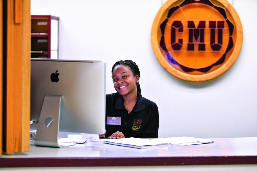 Student working at CMU