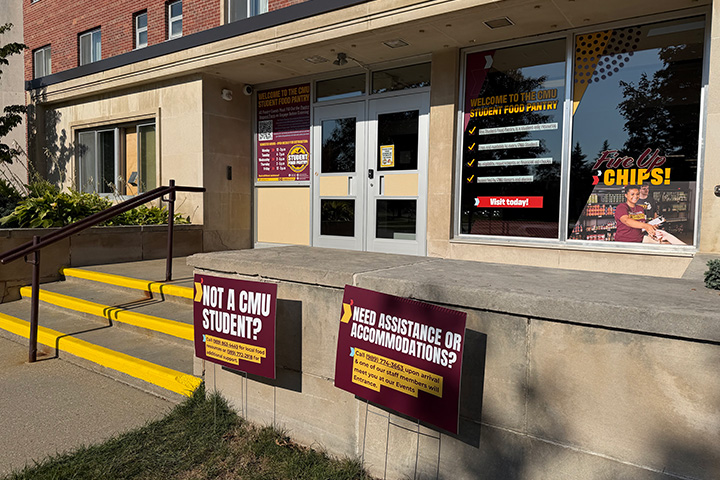 Exterior of the CMU Student Food Pantry building