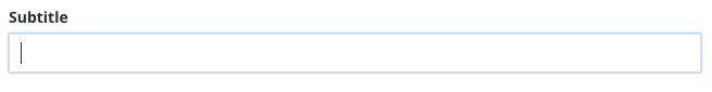 screen capture of Sitefinity news item subtitle