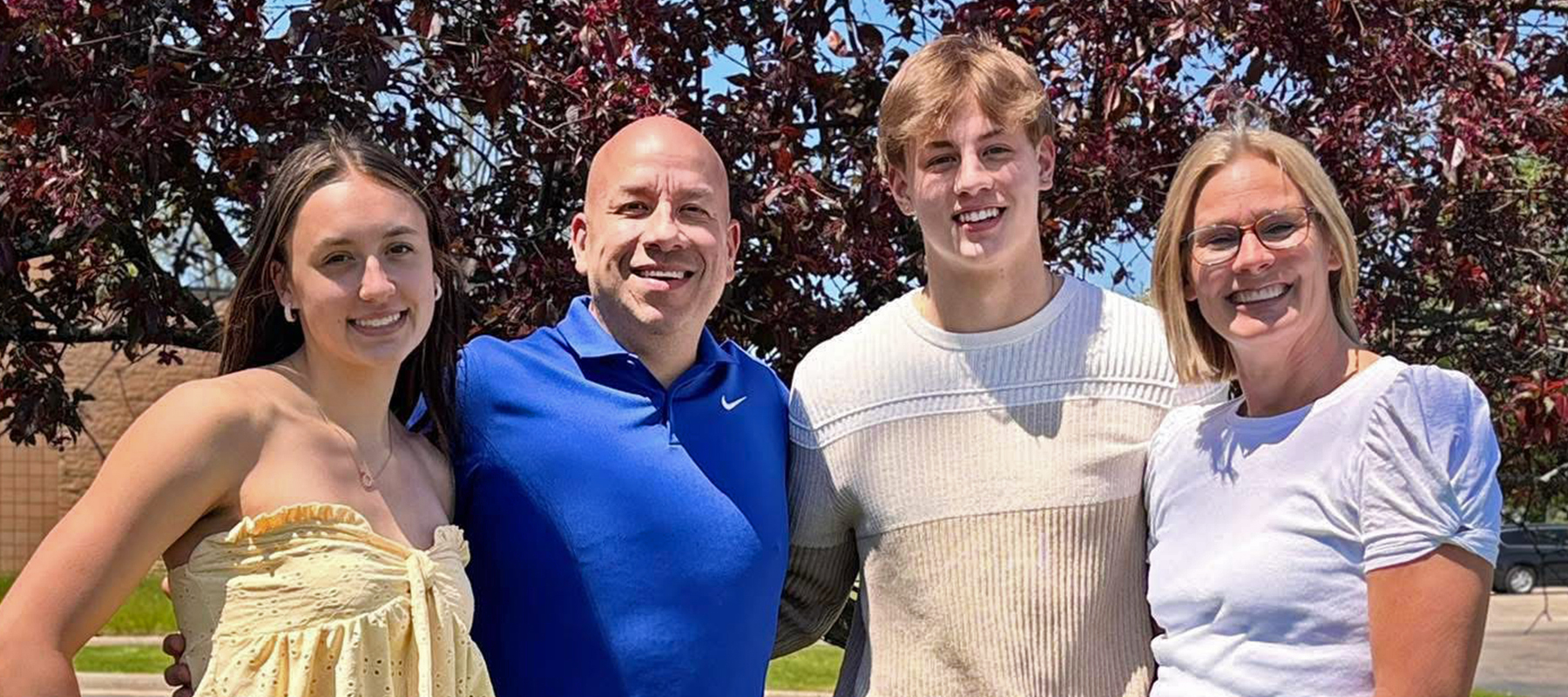 Senior Director of Admissions Bob Garcia and his family.