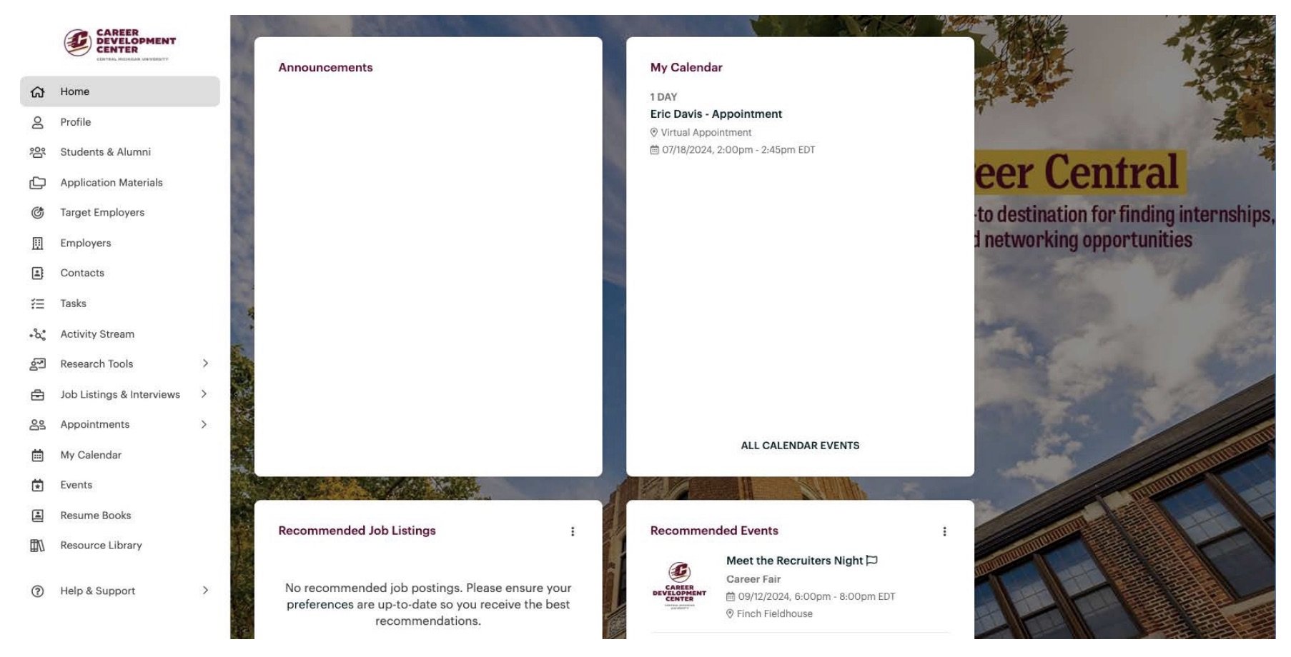 Career Development Center 'Career Central