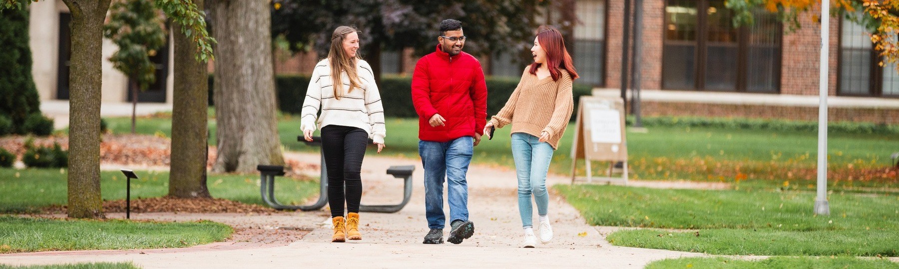 Central Michigan University students on campus