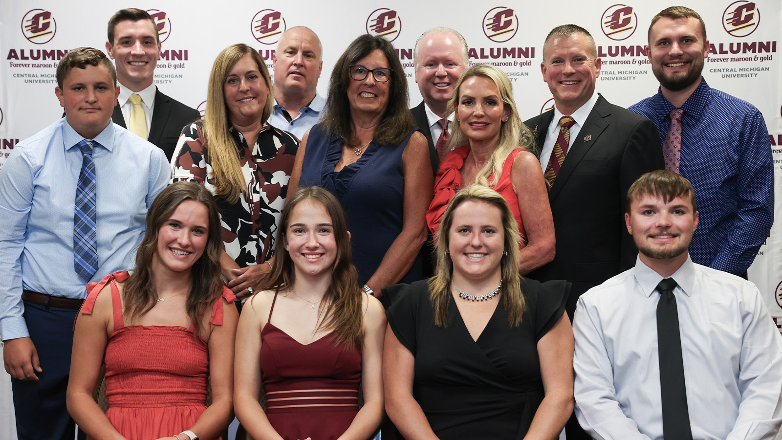A group of people posing for a photo